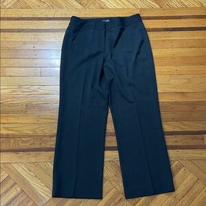 Atelier Luxe Black Wide-Leg Trousers Size 8